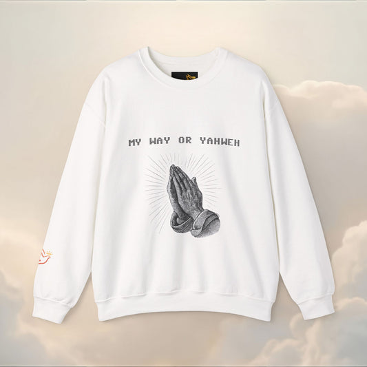 PRAYER WARRIOR CREWNECK | Bible Scripture on Back | Unisex Christian Hoodie