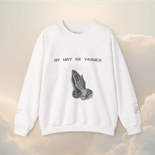 PRAYER WARRIOR CREWNECK | Bible Scripture on Back | Unisex Christian Hoodie