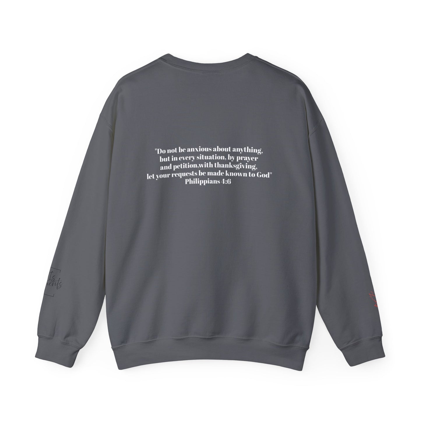 PRAYER WARRIOR CREWNECK | Bible Scripture on Back | Unisex Christian Hoodie