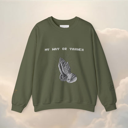 PRAYER WARRIOR CREWNECK | Bible Scripture on Back | Unisex Christian Hoodie