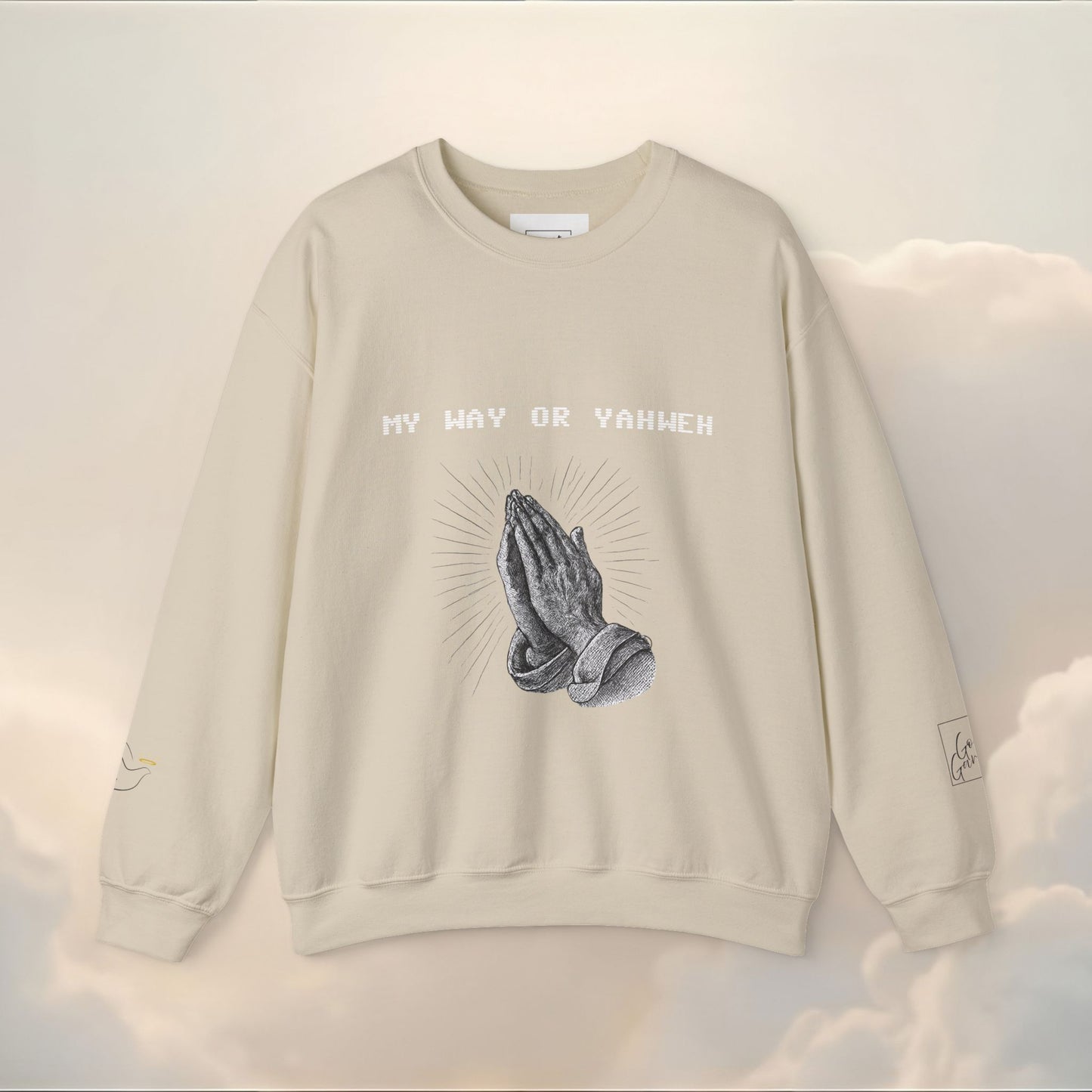 PRAYER WARRIOR CREWNECK | Bible Scripture on Back | Unisex Christian Hoodie