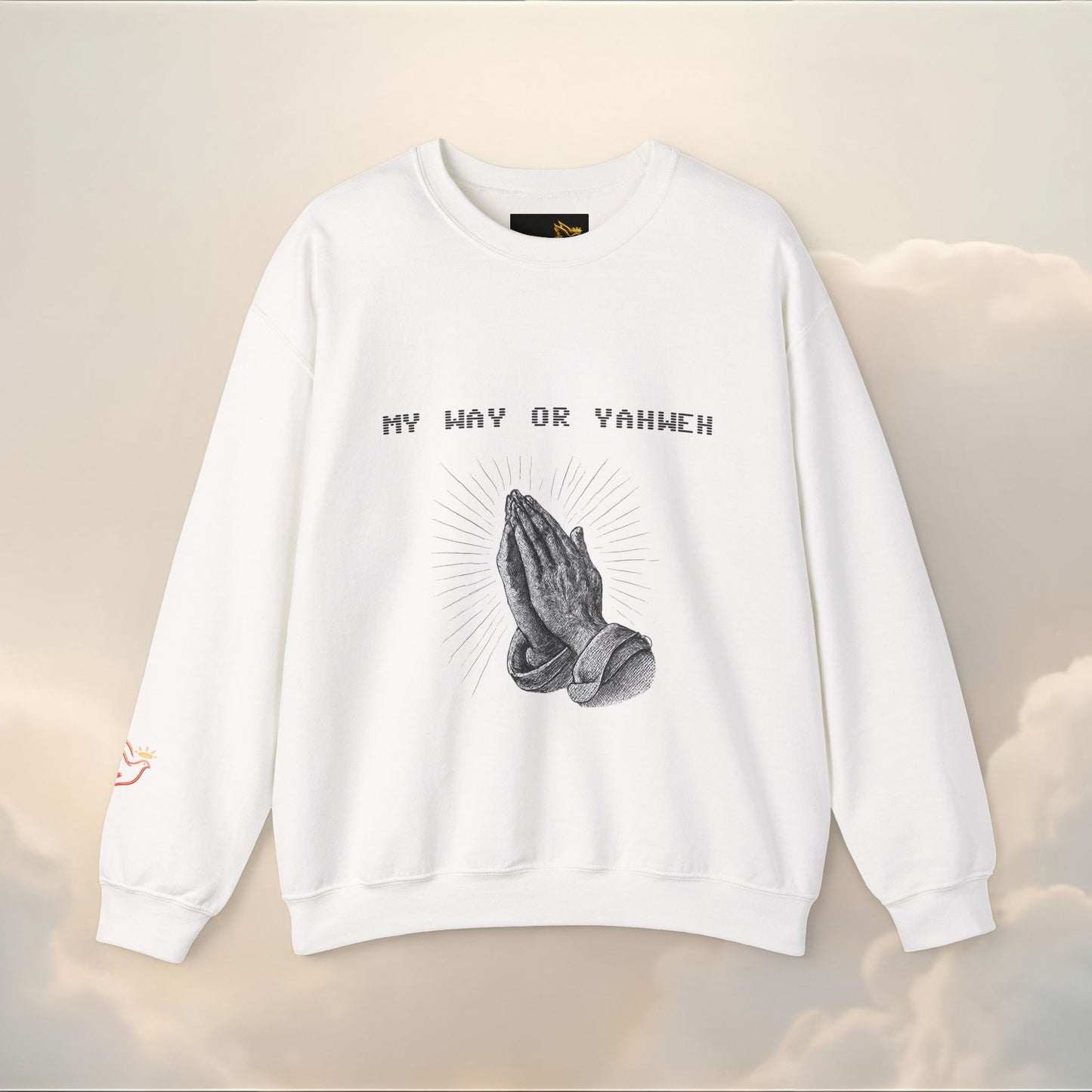 PRAYER WARRIOR CREWNECK | Bible Scripture on Back | Unisex Christian Hoodie