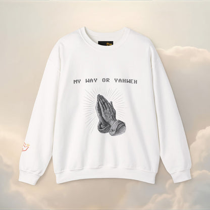 PRAYER WARRIOR CREWNECK | Bible Scripture on Back | Unisex Christian Hoodie