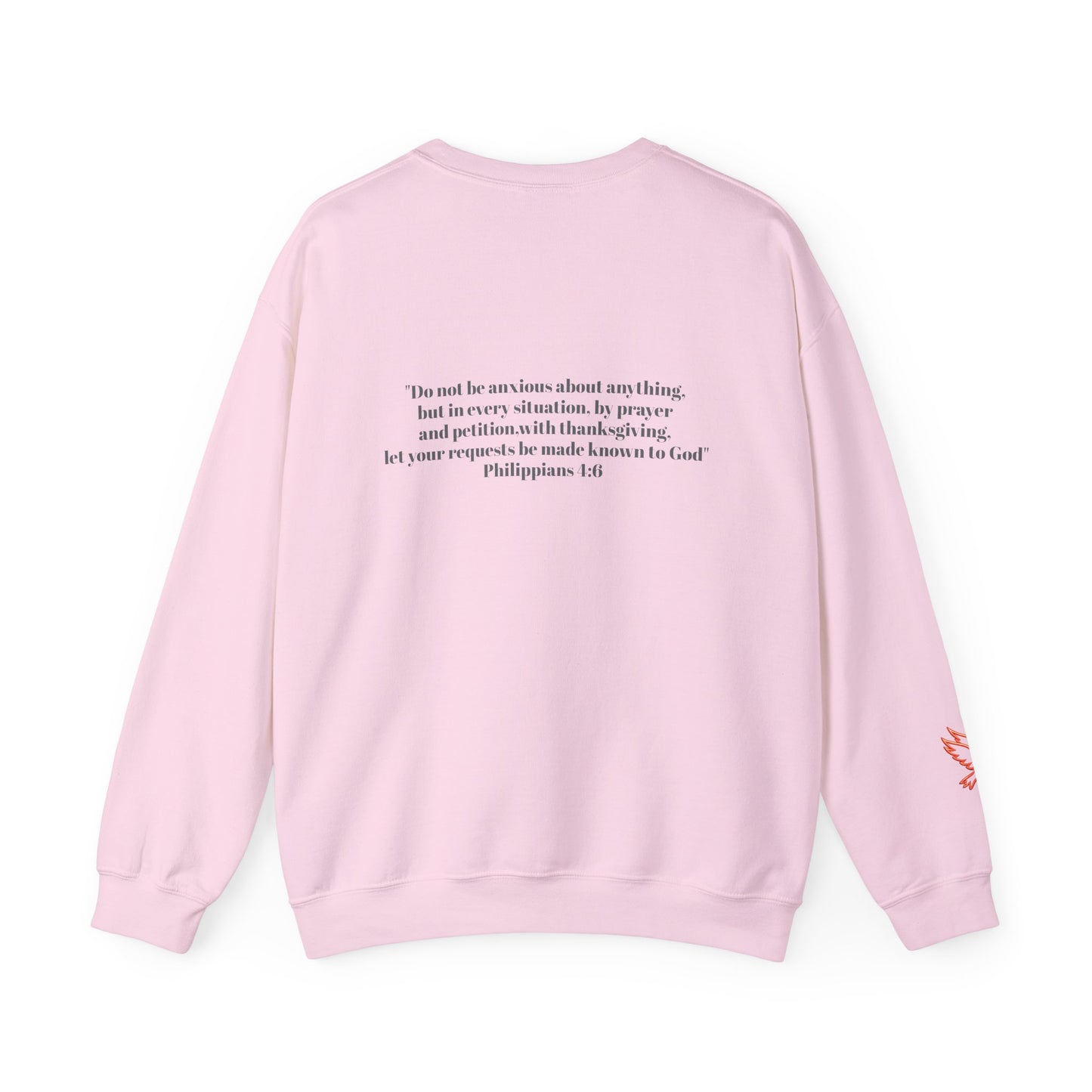 PRAYER WARRIOR CREWNECK | Bible Scripture on Back | Unisex Christian Hoodie